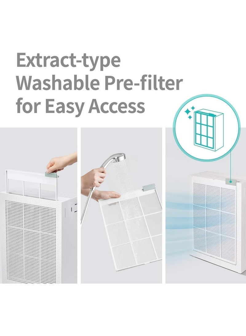 كواي منقّي هواء AM-150 للغرف الكبيرة حتى 1,035 قدم² | فلتر GreenHEPA طويل العمر ‏3-في-1 | مراقبة جودة الهواء | وضع تلقائي | يزيل ‎99.99%‎ من الغبار ووبر الحيوانات والروائح ومسببات الحساسية | وضع النوم الهادئ 20 ديسيبل | ضمان سنتين | أخضر - Image 5